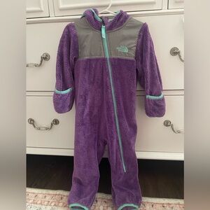 North face fleece suit